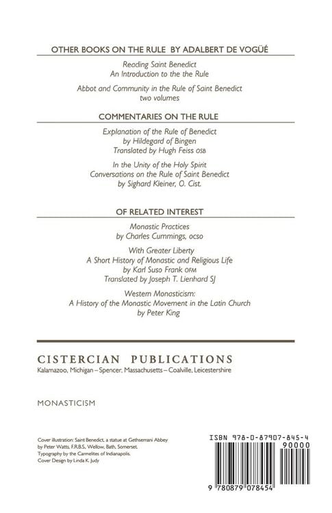 Produktbild: Rule of Saint Benedict, Volume 54