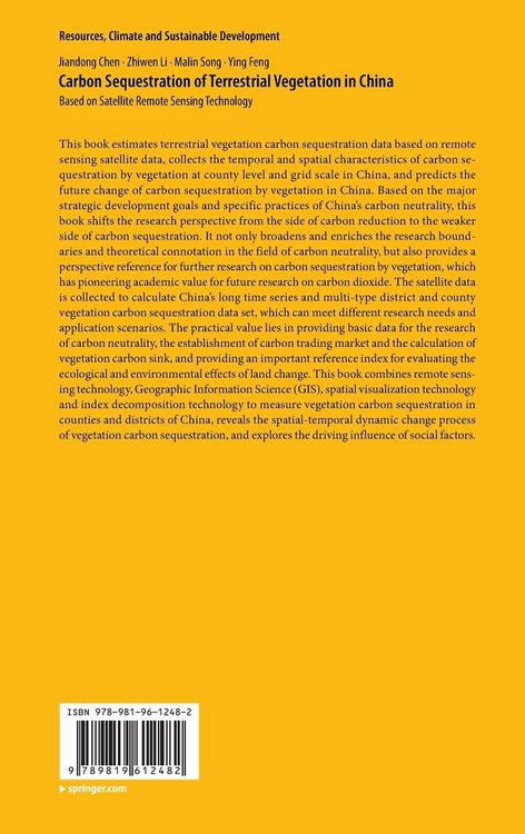 Produktbild: Carbon Sequestration of Terrestrial Vegetation in China