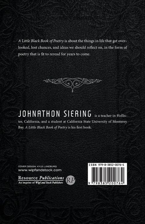 Produktbild: A Little Black Book of Poetry