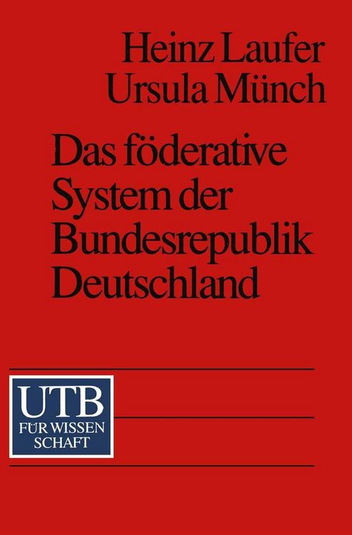 Produktbild: Das f&ouml;derative System der Bundesrepublik Deutschland