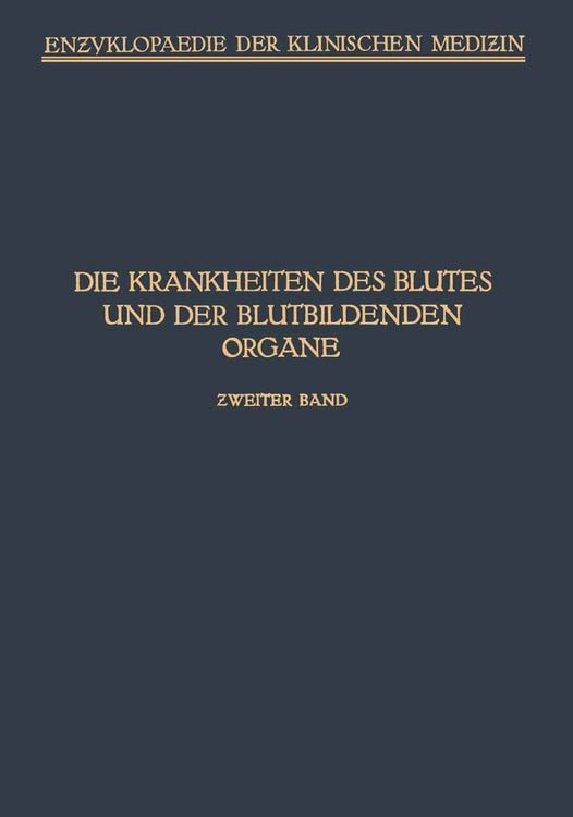 Produktbild: Handbuch der Krankheiten des Blutes und der Blutbildenden Organe
