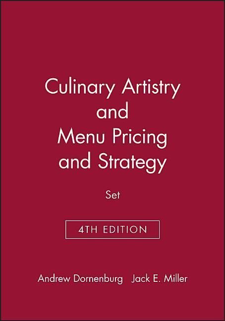 Produktbild: Culinary Artistry & Menu: Pricing and Strategy, 4e Set