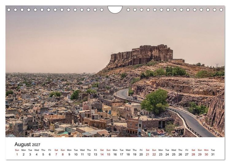 Produktbild: Wonderful India (Wall Calendar 2027 DIN A4 landscape), CALVENDO 12 Month Wall Calendar