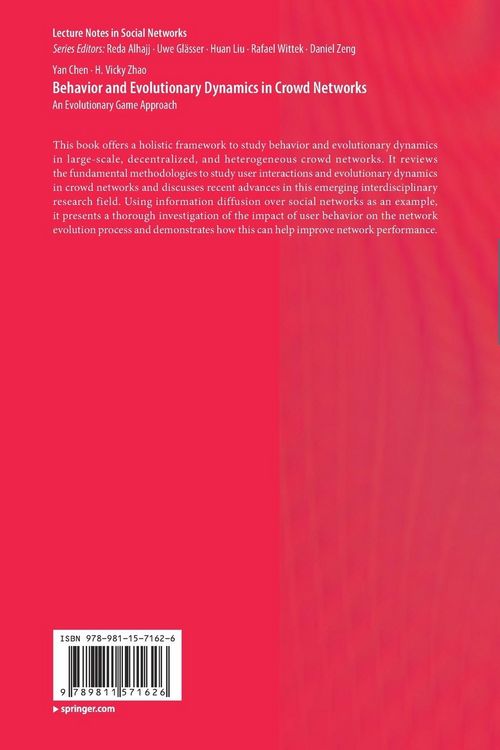 Produktbild: Behavior and Evolutionary Dynamics in Crowd Networks