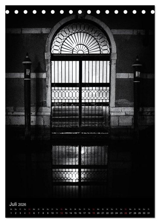 Produktbild: Venice Noir - Das etwas andere Venedig (Tischkalender 2026 DIN A5 hoch), CALVENDO Monatskalender