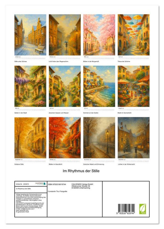 Produktbild: Im Rhythmus der Stille (Wandkalender 2026 DIN A3 hoch), CALVENDO Monatskalender
