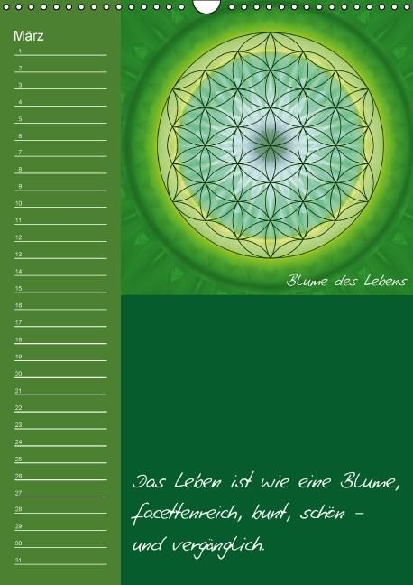 Produktbild: Mandala - Spiegel der Seele / immerw&auml;hrender Geburtstagskalender (Wandkalender immerw&auml;hrend DIN A3 hoch)