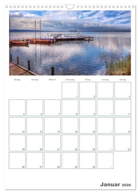 Produktbild: Am Steinhuder Meer / Planer (Wandkalender 2026 DIN A3 hoch), CALVENDO Monatskalender