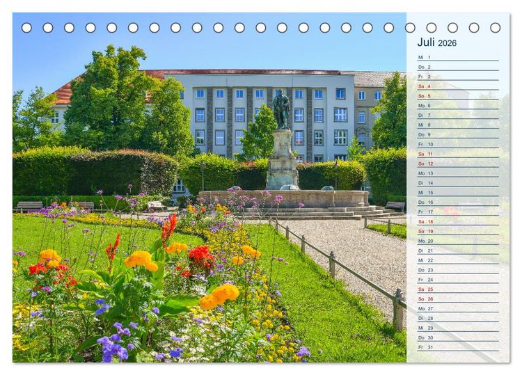 Produktbild: Romantisches Augsburg (Tischkalender 2026 DIN A5 quer), CALVENDO Monatskalender