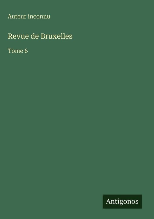 Produktbild: Revue de Bruxelles