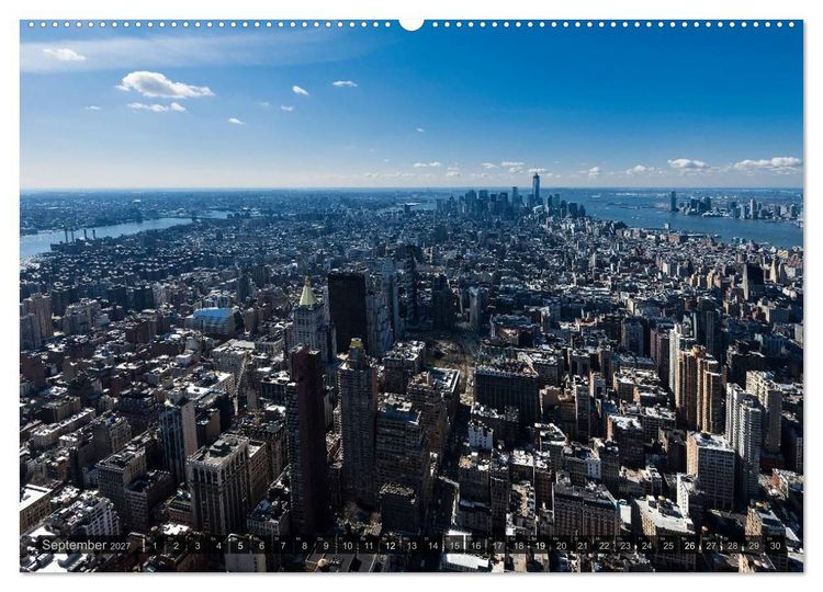Produktbild: New York (Wandkalender 2027 DIN A2 quer), CALVENDO Monatskalender