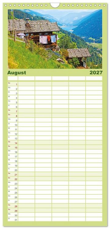 Produktbild: Familienplaner 2027 - Alte Zeitzeugen mit 5 Spalten (Wandkalender, 21 x 45 cm) CALVENDO