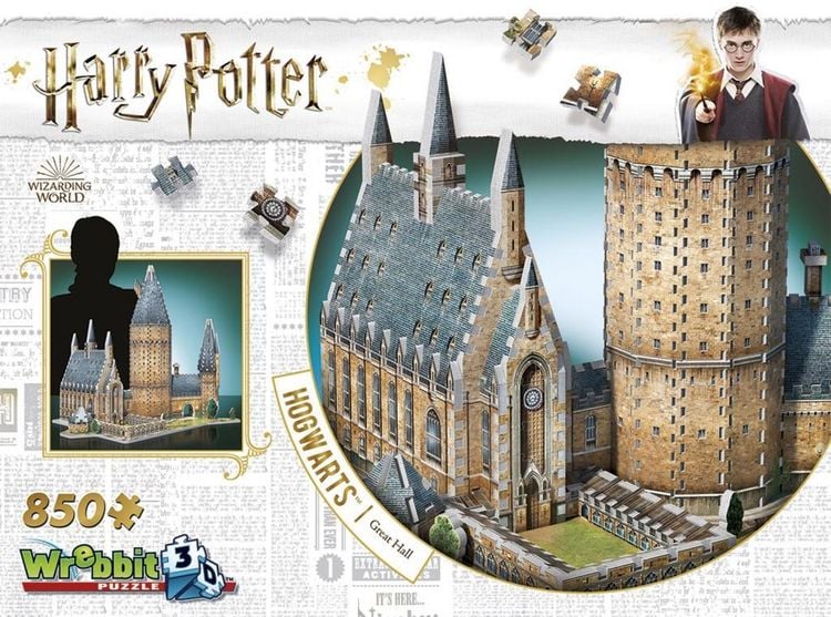 Produktbild: Harry Potter Hogwarts Gro&szlig;e Halle 3D-Puzzle 850 Teile