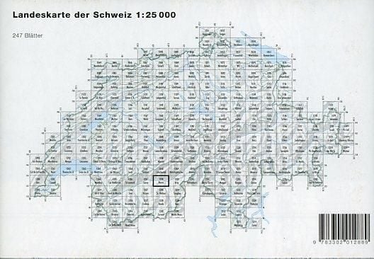 Produktbild: Swisstopo 1 : 25 000 Raron
