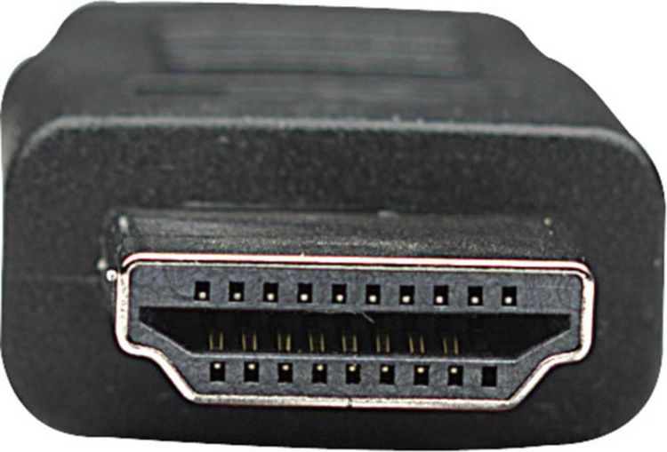 Produktbild: Manhattan HDMI Anschlusskabel HDMI-A Stecker, HDMI-A Stecker 1.00 m Schwarz 308816 HDMI-Kabel