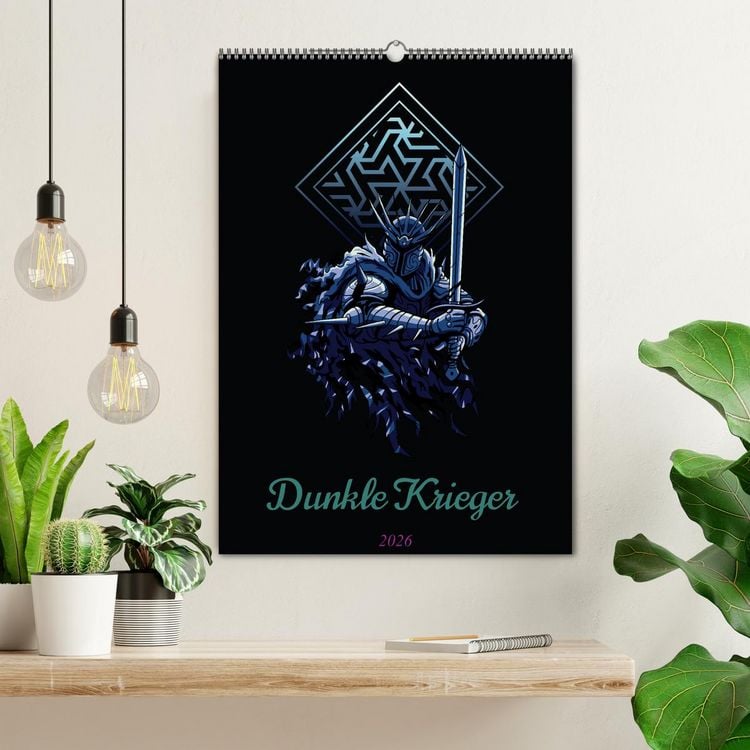 Produktbild: Dunkle Krieger (Wandkalender 2026 DIN A2 hoch), CALVENDO Monatskalender