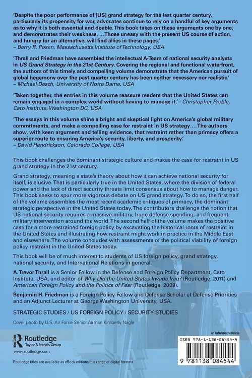 Produktbild: US Grand Strategy in the 21st Century
