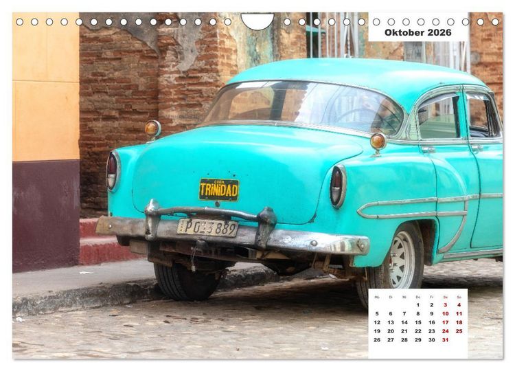 Produktbild: Kubas Oldtimer (Wandkalender 2026 DIN A4 quer), CALVENDO Monatskalender