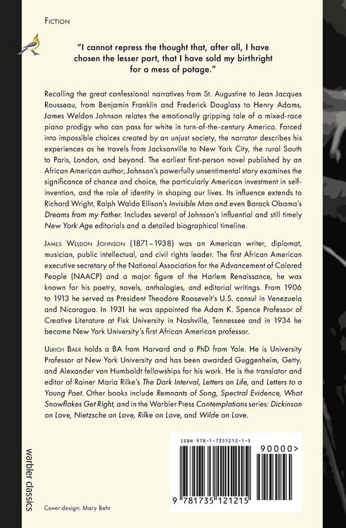 Produktbild: The Autobiography of an Ex-Colored Man (Warbler Classics)