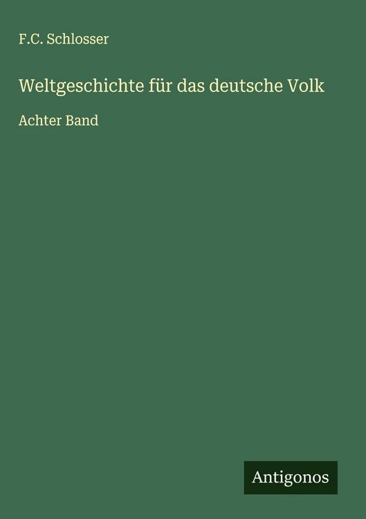 Produktbild: Weltgeschichte f&uuml;r das deutsche Volk