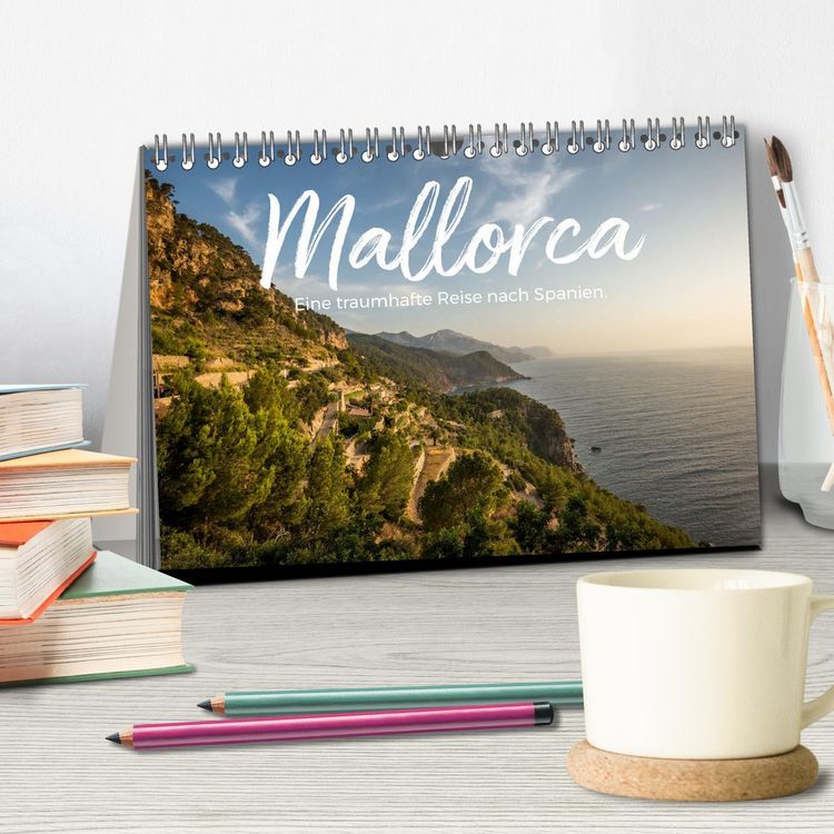 Produktbild: Mallorca - Eine traumhafte Reise nach Spanien. (Tischkalender 2026 DIN A5 quer), CALVENDO Monatskalender