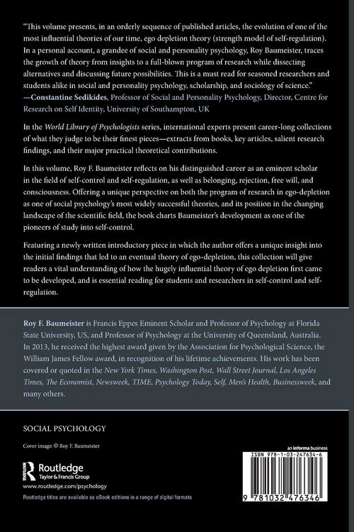 Produktbild: Self-Regulation and Self-Control