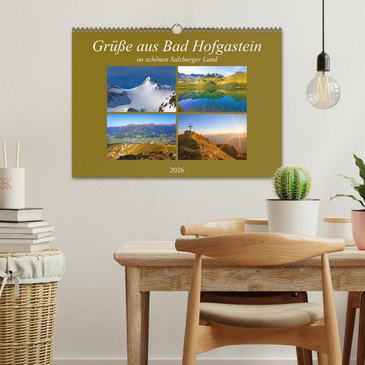 Produktbild: Gr&uuml;&szlig;e aus Bad Hofgastein (Wandkalender 2026 DIN A3 quer), CALVENDO Monatskalender
