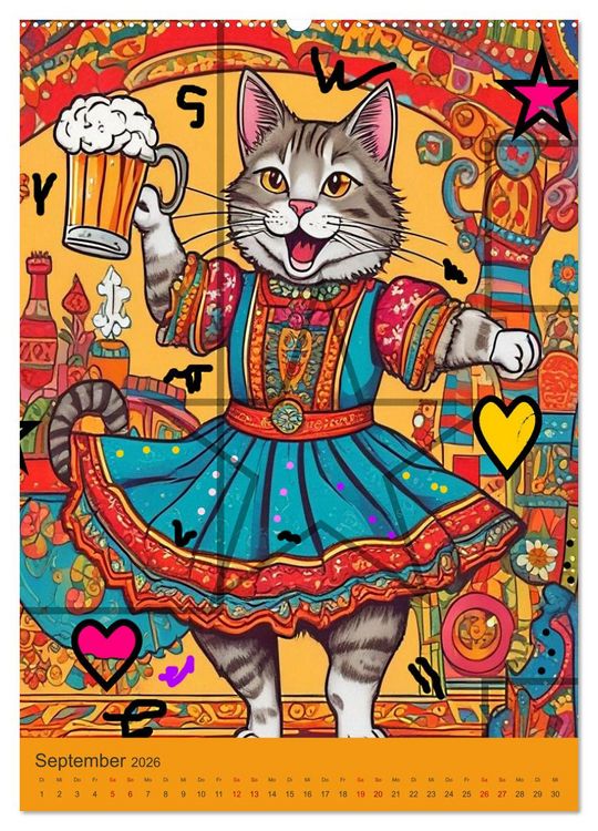 Produktbild: Meine Katze ist der Chef (hochwertiger Premium Wandkalender 2026 DIN A2 hoch), Kunstdruck in Hochglanz