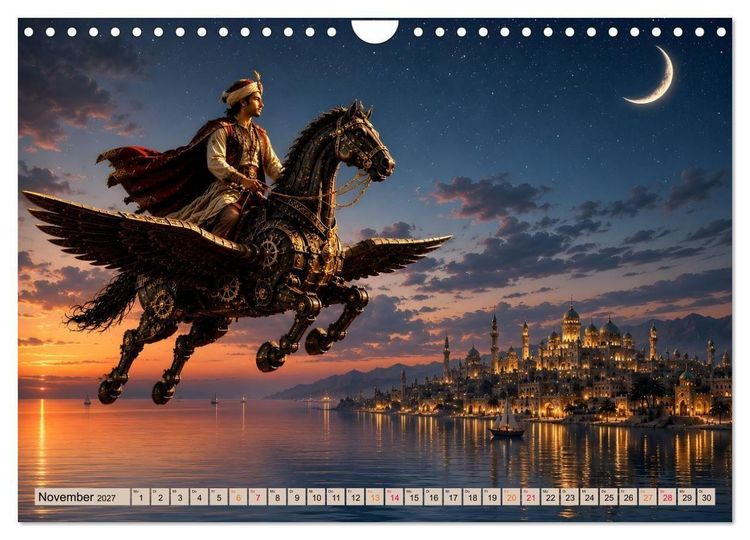 Produktbild: Scheherazade und 12 M&auml;rchen aus 1001 Nacht (Wandkalender 2027 DIN A4 quer), CALVENDO Monatskalender