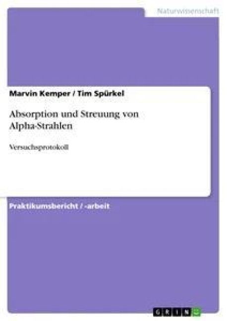Produktbild: Absorption und Streuung von Alpha-Strahlen