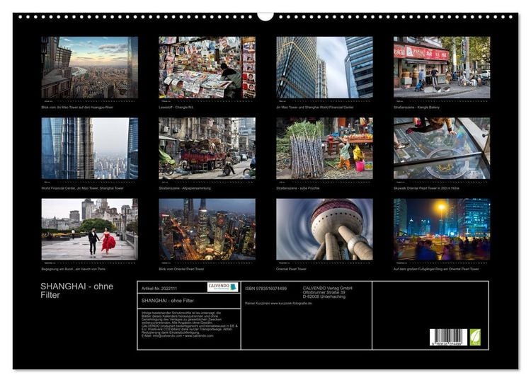 Produktbild: SHANGHAI - ohne Filter (Wandkalender 2026 DIN A2 quer), CALVENDO Monatskalender