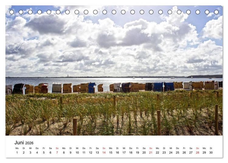 Produktbild: Strande und B&uuml;lk 2026 (Tischkalender 2026 DIN A5 quer), CALVENDO Monatskalender