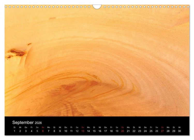 Produktbild: Sand und Stein 2026 (Wandkalender 2026 DIN A3 quer), CALVENDO Monatskalender