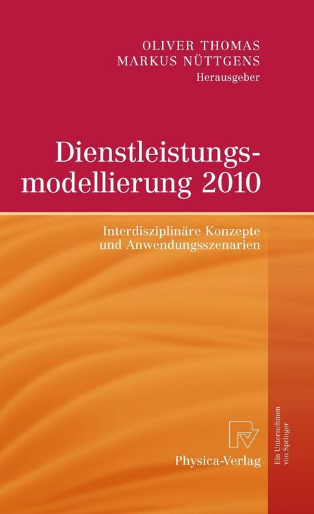 Produktbild: Dienstleistungsmodellierung 2010