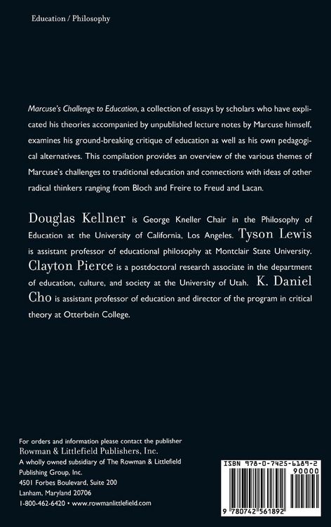 Produktbild: Marcuse's Challenge to Education