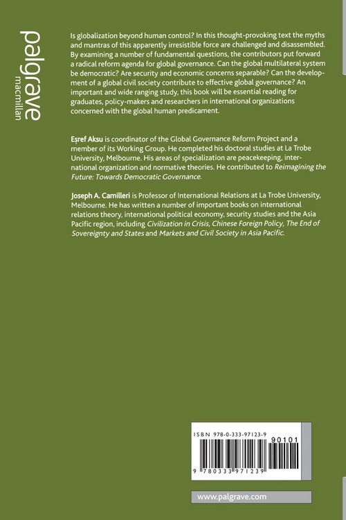 Produktbild: Democratizing Global Governance