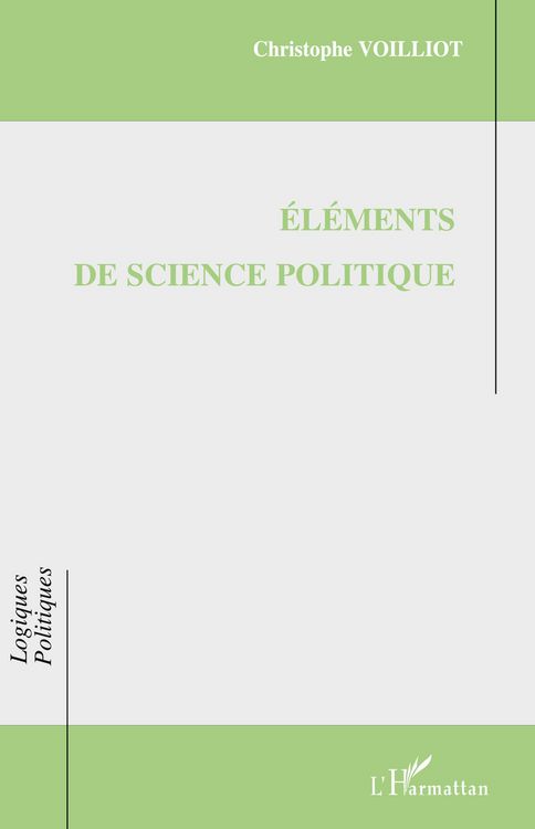 Produktbild: El&eacute;ments de science politique