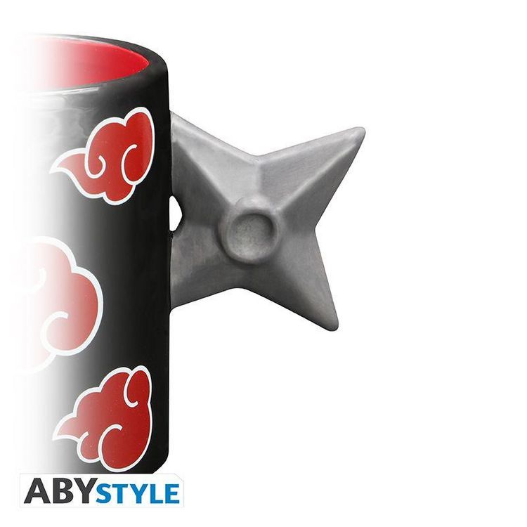 Produktbild: NARUTO SHIPPUDEN - Mug 3D handle - Shuriken Akatsuki