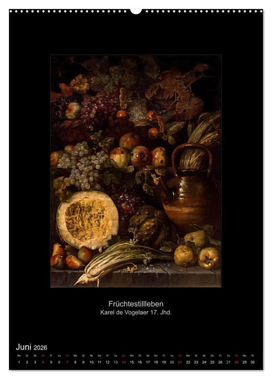 Produktbild: Stillleben - Illusionistische Malerei der Renaissance (Wandkalender 2026 DIN A2 hoch), CALVENDO Monatskalender