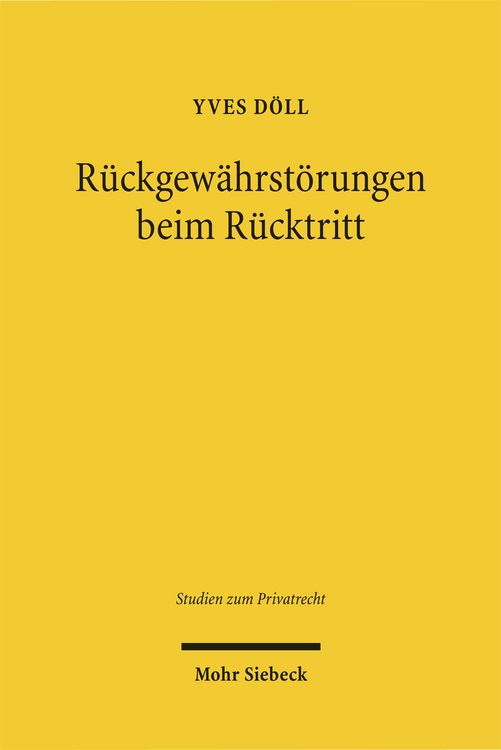 Produktbild: R&uuml;ckgew&auml;hrst&ouml;rungen beim R&uuml;cktritt