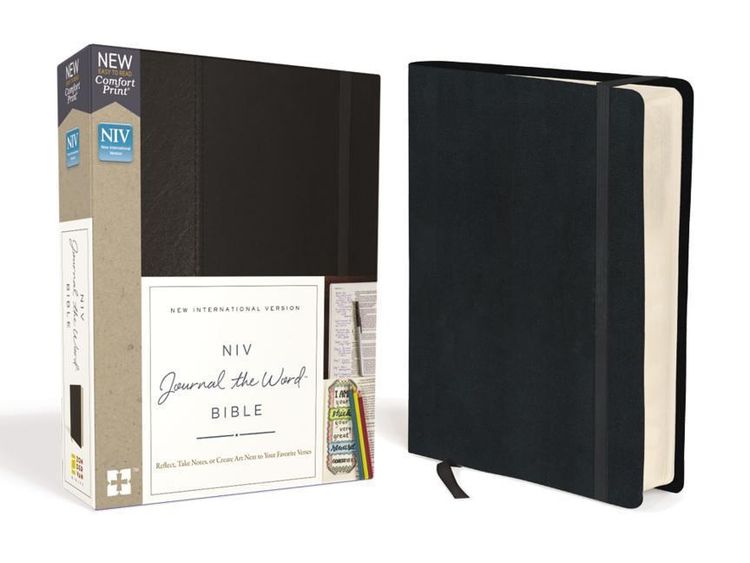 Produktbild: NIV, Journal the Word Bible, Hardcover, Black, Red Letter Edition, Comfort Print