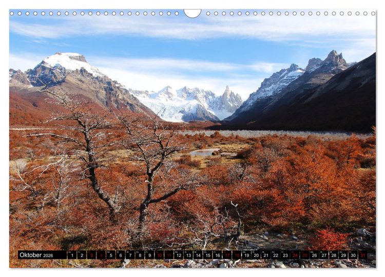 Produktbild: Patagonien - Parques Torres del Paine und Los Glaciares (Wandkalender 2026 DIN A3 quer), CALVENDO Monatskalender