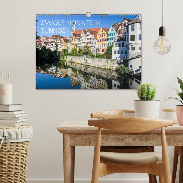 Produktbild: Zw&ouml;lf Monate in T&uuml;bingen (Wandkalender 2026 DIN A3 quer), CALVENDO Monatskalender