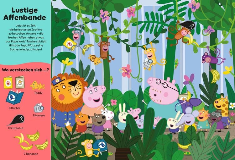 Produktbild: Peppa Pig: Wo ist Peppa? Mein tierisches Wimmelbuch