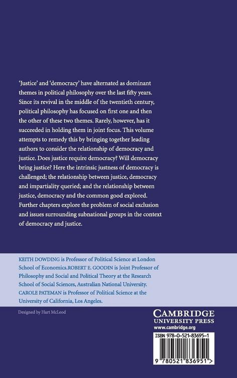 Produktbild: Justice and Democracy