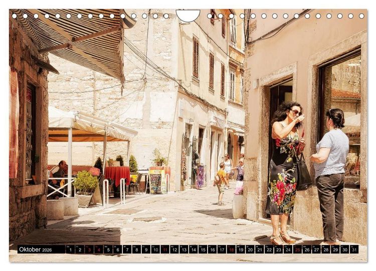 Produktbild: Pula Street (Wandkalender 2026 DIN A4 quer), CALVENDO Monatskalender