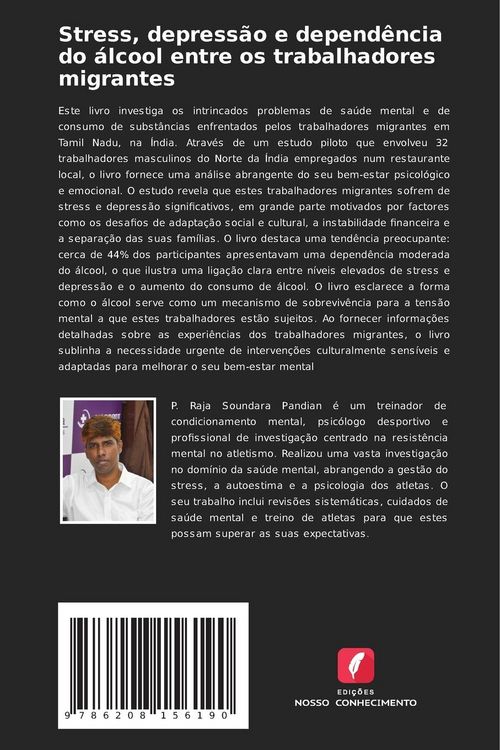 Produktbild: Stress, depress&atilde;o e depend&ecirc;ncia do &aacute;lcool entre os trabalhadores migrantes
