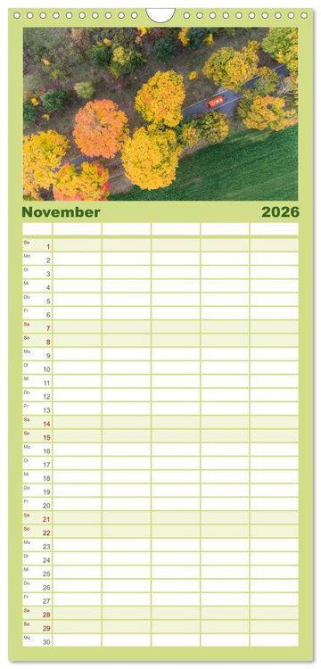 Produktbild: Familienplaner 2026 - Abenteuer Wohnmobil - Camping, Vanlife, Roadtrips mit 5 Spalten (Wandkalender, 21 x 45 cm) CALVENDO