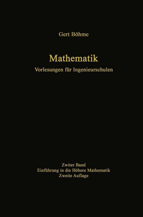 Produktbild: Mathematik. Vorlesungen f&uuml;r Ingenieurschulen