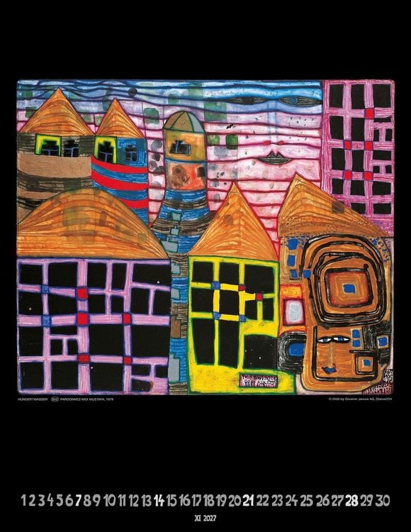 Produktbild: Hundertwasser Art Calendar 2027
